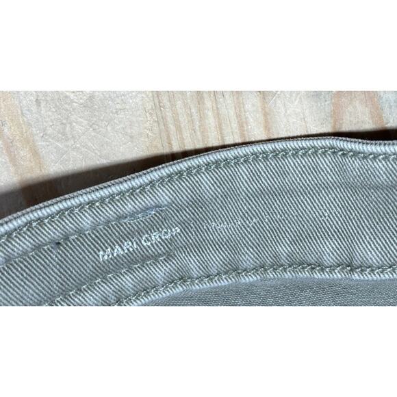 AG Adriano Goldschmied Women's Mari Crop high-rise Jeans, size 25x27, Olive - Picture 3 of 8